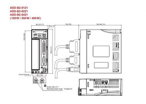 Nuevo Variador de Frecuencia Original ASD B2 0421 B B2 Drive 400W 230V 1PH/3 en Stock - Product Image 6