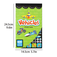 Un livre d'autocollants contenant 600 autocollants pour le gribouillage des enfants - Autocollants décoratifs pour le scrapbooking DIY des enfants.