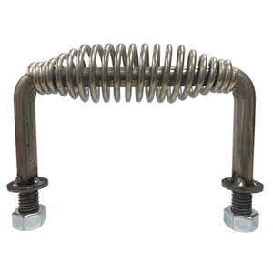 RF vendita all'ingrosso sicuro griglia <span class=keywords><strong>per</strong></span> Barbecue maniglia <span class=keywords><strong>di</strong></span> funzionamento della porta resistente al calore goffrato saldato in acciaio al carbonio molla maniglia della porta della porta - Product Image 2