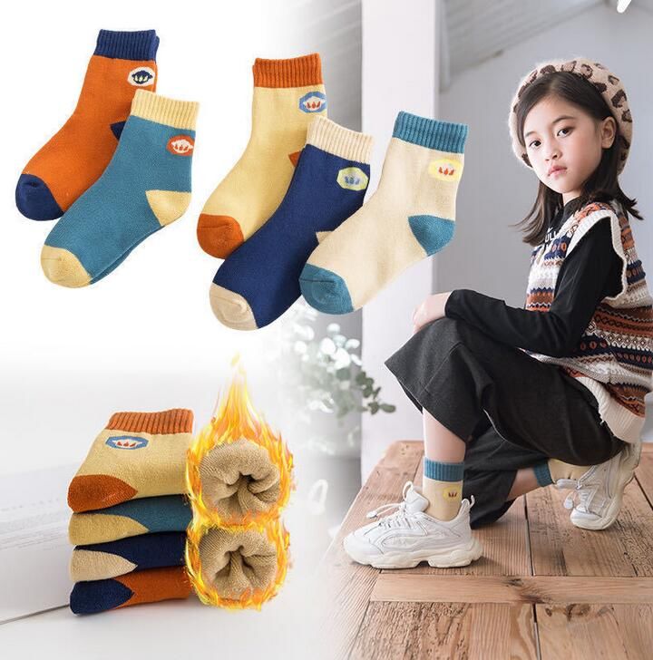 Оптовая продажа, детские чулки из чесаного хлопка унисекс, дышащие детские носки, длинные чулки, мягкие носки принцессы для малышей, детская одежда