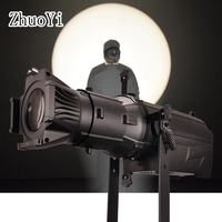 Projecteur LED silencieux 200W à lentille fixe, contrôle DMX512, CRI>95, éclairage de scène pour petits théâtres et mariages