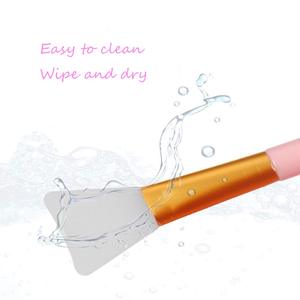 Pinceau applicateur de masque facial en silicone souple personnalisé avec logo, outils de maquillage DIY, pinceau applicateur de masque de boue pour le visage, vente en gros - Product Image 3
