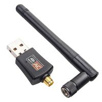 Adaptateur WiFi USB haute vitesse 600 Mbps double bande 2,4 GHz 5,8 GHz sans pilote Plug and Play pour PC portable