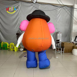 Personnage gonflable personnalisé Mr. Costume de marche tête de pomme de terre, modèle de personnage de dessin animé <span class=keywords><strong>géant</strong></span> pour la décoration promotionnelle - Product Image 5