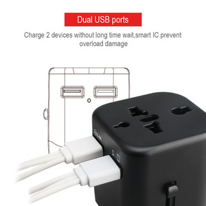 ROYAUME-UNI UE US Prise Chargeur <span class=keywords><strong>USB</strong></span> Universel Adaptateur De Voyage Prise <span class=keywords><strong>Multiple</strong></span> - Product Image 2