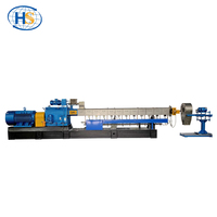 Extrusora de Doble Tornillo para Reciclaje de Plástico, Granuladora con Control PLC y Motor de Alta Potencia para PP, PE, PVC, PET, ABS