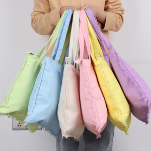 Sac fourre-tout en toile réutilisable avec logo personnalisé, style vintage, pour femme, avec fermeture éclair, portable pour les courses et les voyages - Product Image 2