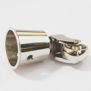 Furniture Metal Caster Zinc Alloy White Nickel Adjustable Hollow Kingpin Plain Bearing American Classic Style - Product Image 3