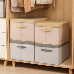 Modern Style Foldable <strong>Wardrobe</strong> Tidy New Rectangular Aluminum Fabric Clothes <strong>Storage</strong> Box Lid Household Articles <strong>Storage</strong> <strong>Solution</strong> - Product Image 1