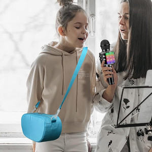 Estuche de Transporte para Micrófono de <span class=keywords><strong>Karaoke</strong></span> para Niños, Bolsa de Almacenamiento de Nailon para Micrófono, Altavoz Portátil Rosa, Bolsa para Micrófono de <span class=keywords><strong>Karaoke</strong></span> Inalámbrico - Product Image 1