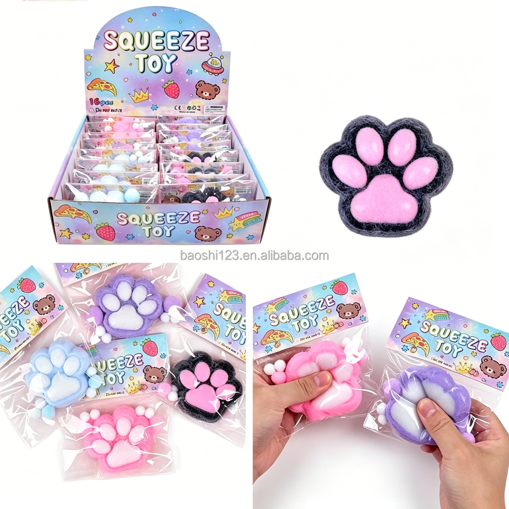 Zampa di Gatto in Peluche TPR da 7 cm
