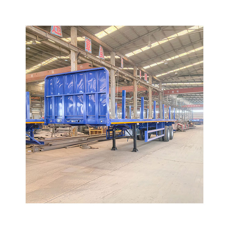 40ft & 45ft Iron Flatbed Semi Trailer with Container Lock Durable 40ft & 45ft Flatbed Container Semi Trailer