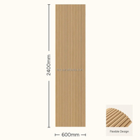Panneau en bois tambour flexible, panneau mural en lattes de bois pliable, panneau tambour en MDF courbé pour la décoration de colonnes, de murs, d'armoires et de portes