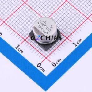 Condensateur électrolytique en aluminium SMD UWG1H220MCL1GS, SMD, D8xL6.5mm 22uF 20% 50V 60mA-120Hz - Product Image 1