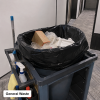 Sacs poubelles en plastique grande capacité, robustes, en PE, pour l'emballage de déchets industriels et la collecte de déchets