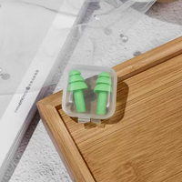 Bouchons d'oreilles en silicone lavables et réutilisables, anti-bruit, pour dormir, étudier, voyager, logo personnalisé