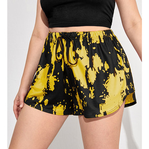 YiXin Großhandel Damen Shorts 2022 Leopard Printed Draw string Sommer Casual Plus Size Damen Shorts Damen Shorts - Product Image 2