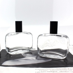 Fabricación de Frascos de Perfume <span class=keywords><strong>TF</strong></span> 30ml 50ml 100ml, Frasco de Perfume de Vidrio Transparente, Frascos de Perfume Vacíos Cuadrados de Lujo, Perfumes Árabes - Product Image 1