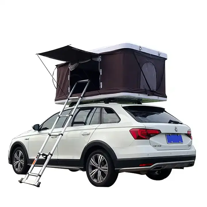 Profesyonel üretici katlanabilir araba gölgelik su geçirmez tuval küçük boy çadır su geçirmez açık kamp araba çadırı çatı araba çadırı