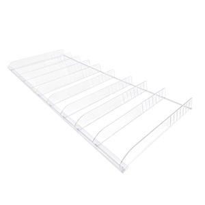Diviseurs d'étagères en PVC transparent pour la séparation et l'organisation des produits en magasin d'alimentation - Product Image 1