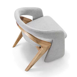 <span class=keywords><strong>Chaise</strong></span> de salle à manger ergonomique de luxe, durable, de <span class=keywords><strong>haute</strong></span> qualité, avec revêtement en tissu doux et pieds en bois, pour salle à manger et <span class=keywords><strong>cuisine</strong></span> - Product Image 5
