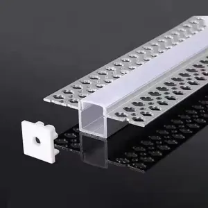 Fabrik preis architekto nische Gipsputz decke Sockel leiste Trockenbau Aluminium profil für LED-Streifen beleuchtung Verkleidung Bucht Beleuchtung