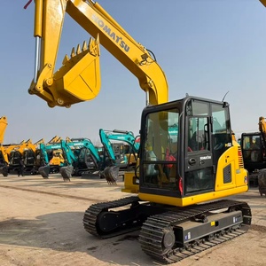 Mini-excavatrice Komatsu PC60 d'occasion de 6 tonnes, machine de construction hydraulique sur chenilles, petite Komatsu PC60 - Product Image 5