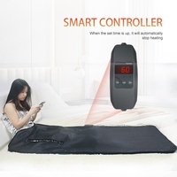 Btws Couverture chauffante portable pour le corps, usage domestique, post-yoga, avec fermeture éclair, type de prise US & EU, couverture sauna