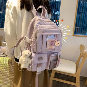 <span class=keywords><strong>2022</strong></span> à la mode dessin animé poupée designer logo personnalisé adolescent cartable <span class=keywords><strong>livre</strong></span> sacs décontracté sacs d'école femmes sac à dos pour collège fille - Product Image 3