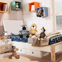 Poupée en peluche personnalisée 25cm animaux de la forêt de la jungle jouets pour enfants girafe éléphant singe lion tigre jouet animal en peluche vente en gros