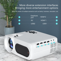 Projecteur intelligent portable Uuvision M7 HD 1080P 4K Android 9 LED avec haut-parleurs intégrés, Wi-Fi double bande, 300 lumens pour cinéma maison