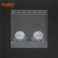 Conception Personnalisée Transparent Opp Plat Ouvert Fond Carré Gousset Alimentaire Gâteau Bonbons Cookie Boulangerie Pain Emballage en Plastique Sacs en Caoutchouc