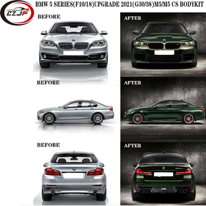 CZJF Nuevos Estilos Estiramiento Facial Parachoques Delantero y Trasero Conjunto Completo Kit de Carrocería para <span class=keywords><strong>BMW</strong></span> 5 series F10 F18 Actualizaciones G30 G38 <span class=keywords><strong>M5</strong></span> <span class=keywords><strong>CS</strong></span> Kit <span class=keywords><strong>2021</strong></span> - Product Image 4