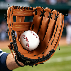 Gants de lanceur de baseball et de softball pour gaucher, en cuir de vachette PU tissé respirant, durables, pour la compétition sportive - Product Image 1