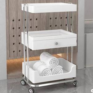 Modern Rotation Hair Trolley <b>Cart</b> Beauty Trolley Makeup Storage Trolley - Product Image 2