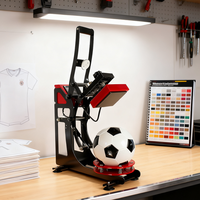 Machine à presse à chaud automatique Topjlh pour sublimation de ballons de football, équipement de transfert thermique pour logos personnalisés de football, idéal pour les boutiques de cadeaux sportifs en gros