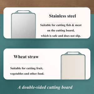 เขียงสองด้านทำจากสเตนเลสสตีลแผ่นแป้งกันโรคราน้ำค้างและเชื้อราใหม่ห้องครัวหอพักต้านเชื้อแบคทีเรีย - Product Image 4