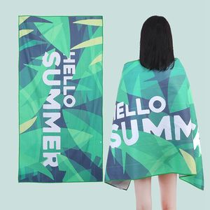 Serviettes de plage imprimées de haute qualité à séchage rapide pour l'été, personnalisées avec logo imprimé - Product Image 3