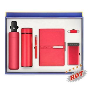 Ensemble cadeau d'entreprise de luxe écologique avec thermos LED et logo personnalisé imprimé en typographie - Product Image 1