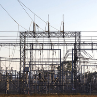 Structure tubulaire en acier sur mesure pour les projets extérieurs de lignes électriques et les structures de postes de transformation