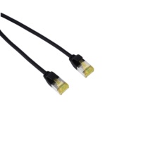 Kabel Patch Cord RJ45 5m Slim CAT8 32AWG BC Conductor TPE Jacket OD4.0 Kepala Berlapis Nikel Model KCAT8-B4 Cina
