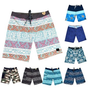 Shorts de bain pour hommes, séchage rapide, hydrofuges, avec cordon de serrage, pour la natation et le surf - Product Image 6