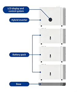 Panel Fotovoltaico Monofásico de 15KWH 4600W, <span class=keywords><strong>Inversor</strong></span> Híbrido, Sistema de Montaje en Suelo, Batería <span class=keywords><strong>para</strong></span> <span class=keywords><strong>HUAWEI</strong></span> - Product Image 5