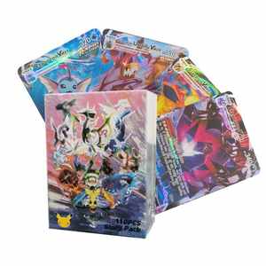 110 cartes de jeu de cartes à collectionner Pokémon TCG en plastique, holographiques, brillantes, 5x6 cm, pack Glory, jeu de cartes à collectionner - Product Image 3