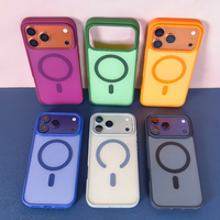 Coque de téléphone portable magnétique en acrylique rigide antichoc pour iPhone 18 Pro Max/18 Pro/17 Pro Max/17 Pro/17/17 Air/17E/16/15/14/13/12