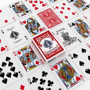 Cartes à jouer classiques For Rider Back (format poker, lot <span class=keywords><strong>de</strong></span> 2) – Finition Air-Cushion rouge et bleue pour poker, blackjack et jeux <span class=keywords><strong>de</strong></span> société - Product Image 5