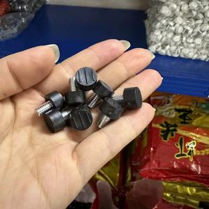 <b>Adjustable</b> Feet M6X12mm Black Steel Furniture <b>Legs</b> For <b>Table</b> Chair Leveling Support Minimalist Design Easy Installation - Product Image 4