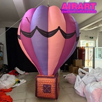Ballon à air chaud gonflable en gros, ballon à air chaud gonflable suspendu au plafond pour centre commercial, atrium, festival, événement, ballon gonflable