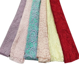 Prezzo basso di trasporto del campione di tessuto di pizzo rosso bordo nigeria lacci francese - Product Image 6