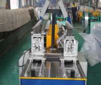 Machine de profilage à froid Omega Profile FRM, double ligne, pour profilés en C et en U, avec contrôle PLC, 380V 6KW, 0.3-0.8mm